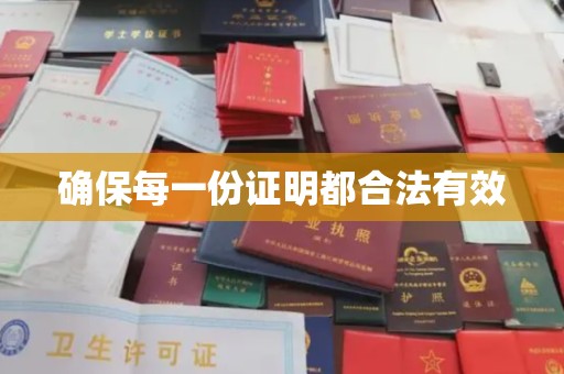 莒南确保每一份证明都合法有效