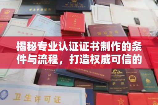 莒南揭秘专业认证证书制作的条件与流程，打造权威可信的认证体系