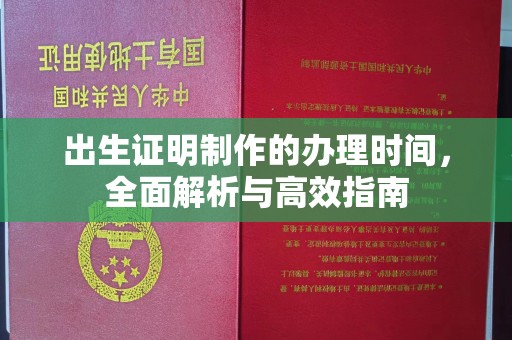 莒南出生证明制作的办理时间，全面解析与高效指南
