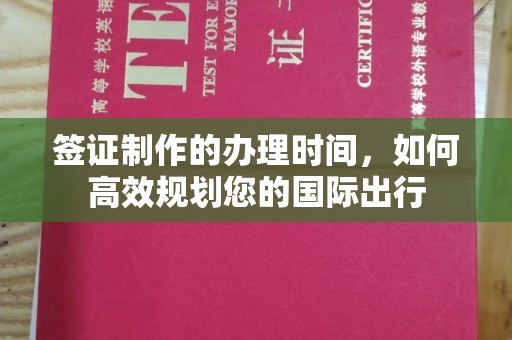 莒南签证制作的办理时间，如何高效规划您的国际出行