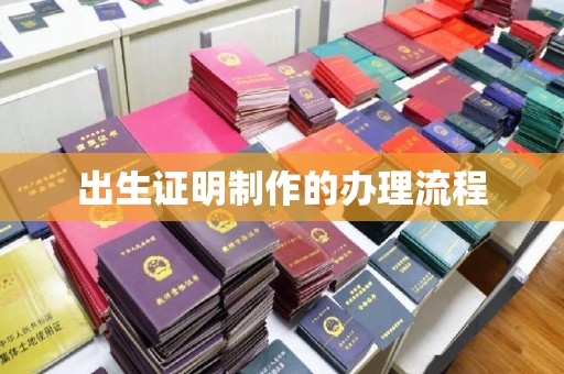 莒南出生证明制作的办理流程