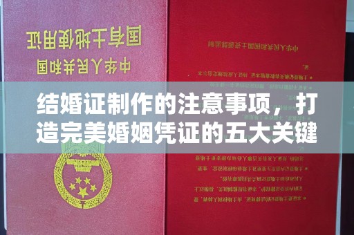 莒南结婚证制作的注意事项，打造完美婚姻凭证的五大关键点