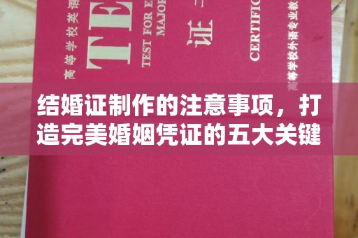 莒南结婚证制作的注意事项，打造完美婚姻凭证的五大关键点