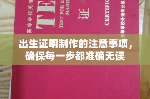 莒南出生证明制作的注意事项，确保每一步都准确无误
