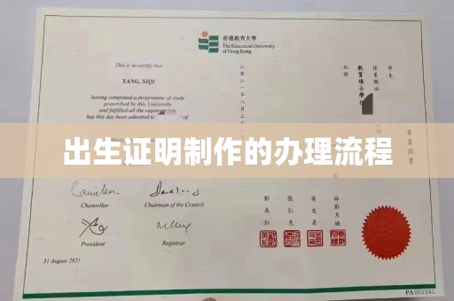 莒南出生证明制作的办理流程
